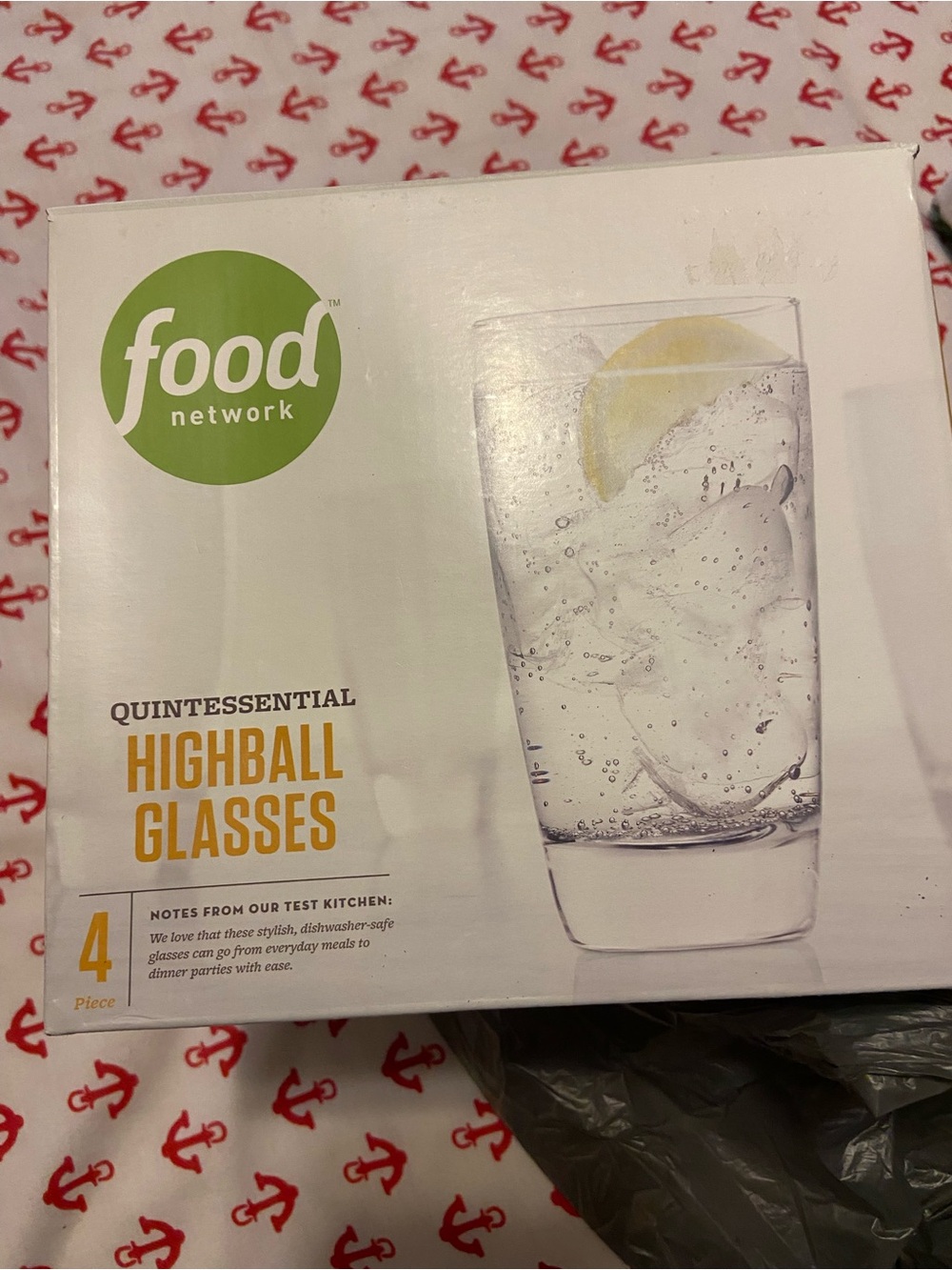Food Network Clear Highball Glasses (Set of 4 18 oz)